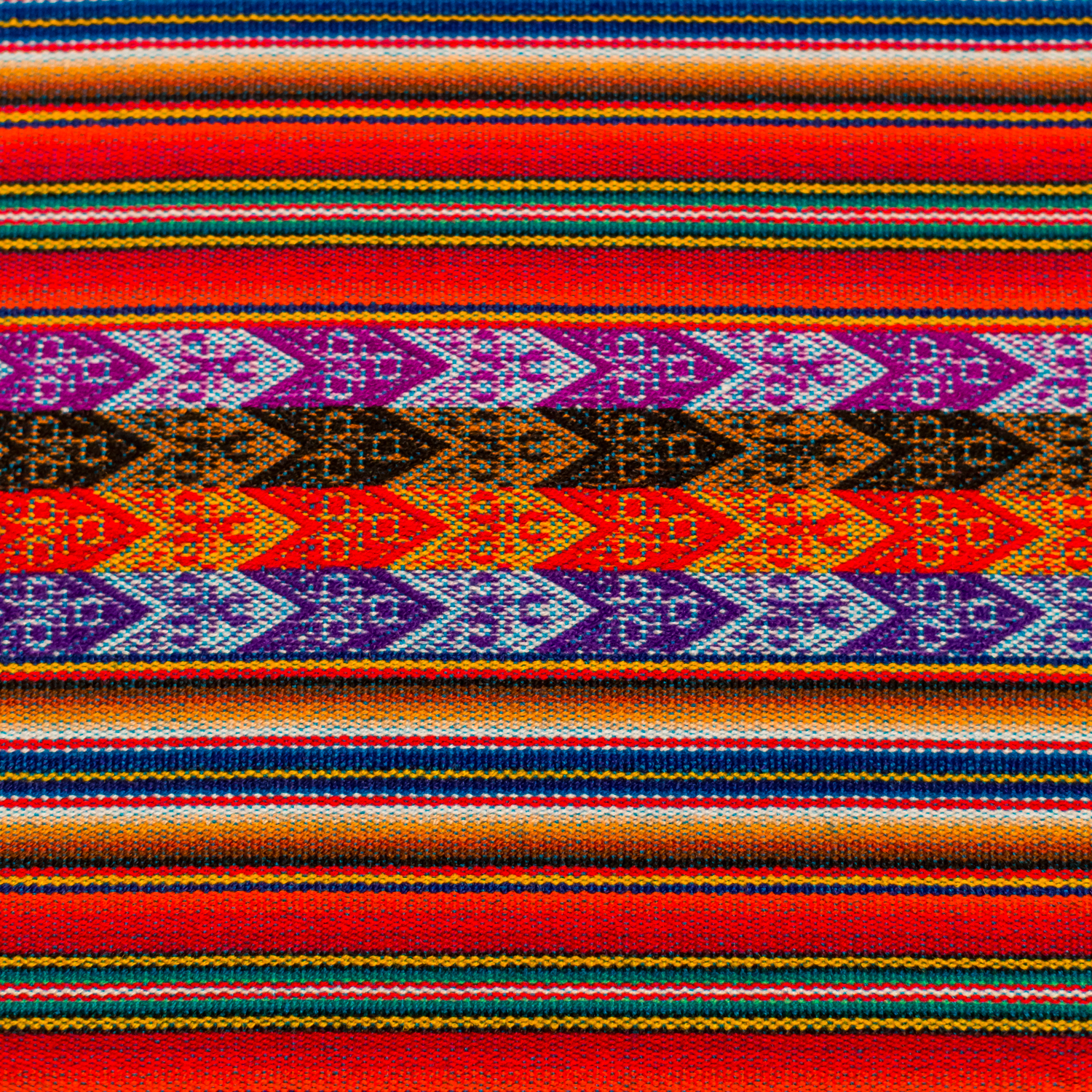 Peruvian Table Runner - Pattern