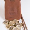 Sapo Game - Juego de Sapo - Light Brown Leather Pouch